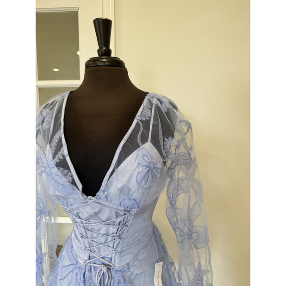 NWT For Love and Lemons Presley Bow Print Mini Corset Dress | Size M - Picture 6 of 8